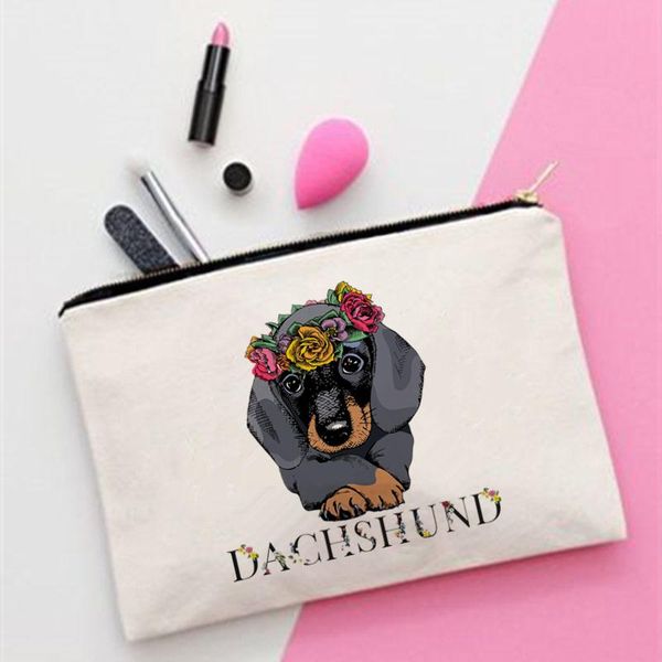 cosmetic bags & cases women cute dachshund with heart in love cosmetics organizer bag for travel colorful storage lady small gift
cosmetic bags & cases women cute dachshund with heart in love cosmetics organizer bag for travel colorful storage lady small gift