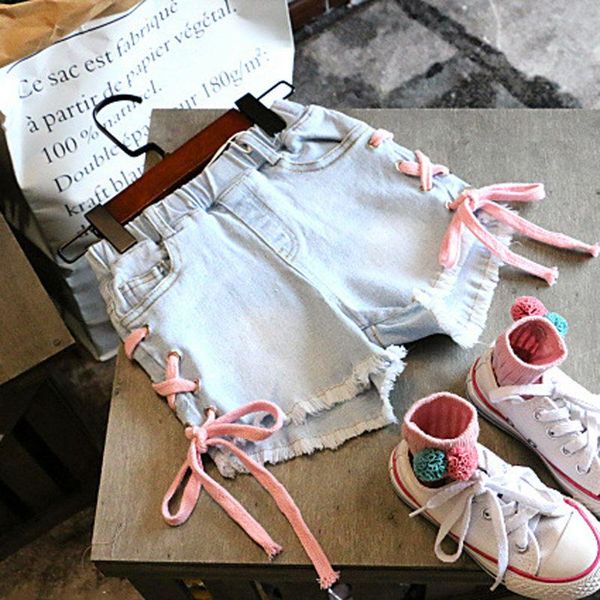 fashion kids jeans for girl cute cartoon short pants korean style bandage children denim casual cotton bottoms, Blue
fashion kids jeans for girl cute cartoon short pants korean style bandage children denim casual cotton bottoms, Blue