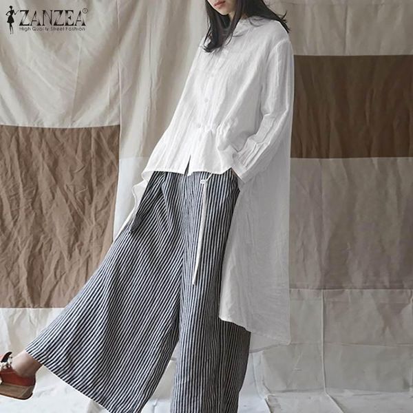 elegant women's asymmetric blouse autumn long sleeve shirt tunic cotton linen blusas female solid chemise blouses & shirts, White
elegant women's asymmetric blouse autumn long sleeve shirt tunic cotton linen blusas female solid chemise blouses & shirts, White