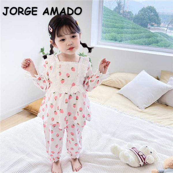 wholesale spring baby pajamas long sleeve cotton strawberry ruffleslong pants homewear girl outfits e2038 210610, Blue;red
wholesale spring baby pajamas long sleeve cotton strawberry ruffleslong pants homewear girl outfits e2038 210610, Blue;red
