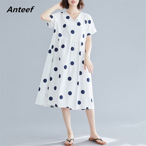 cotton linen plus size vintage polka dot women casual loose long summer sun dress elegant clothes ladies dresses sundress 210517, Black;gray
cotton linen plus size vintage polka dot women casual loose long summer sun dress elegant clothes ladies dresses sundress 210517, Black;gray