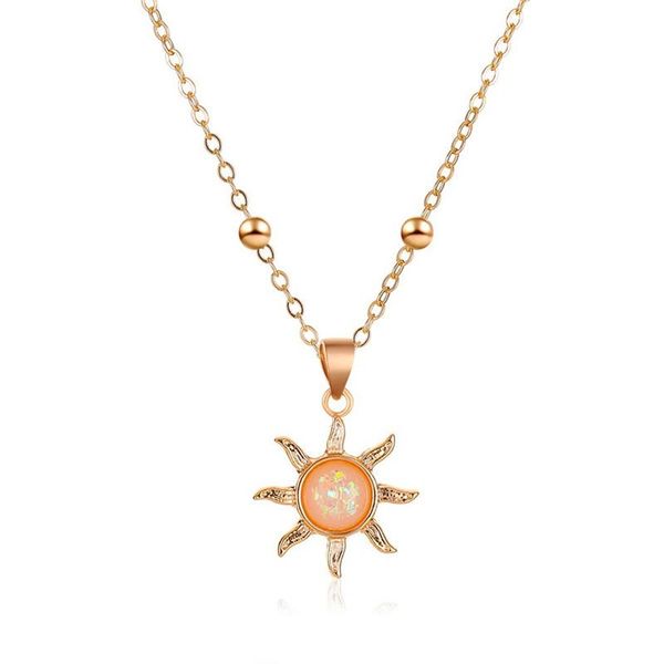 pendant necklaces 2021 trend fashion simple opal sun necklace for women retro neck chains aesthetic accessories jewelry wife gift, Silver
pendant necklaces 2021 trend fashion simple opal sun necklace for women retro neck chains aesthetic accessories jewelry wife gift, Silver