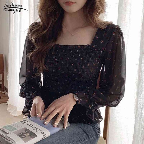 chic vintage print ruffles flare sleeves shirt romantic retro square collar chiffon blouse women sweet puff sleeve 10311 210521, White
chic vintage print ruffles flare sleeves shirt romantic retro square collar chiffon blouse women sweet puff sleeve 10311 210521, White