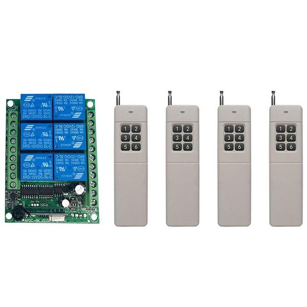 smart home control 3000m dc 2v 24v 6ch 6 ch wireless remote led light switch relay output radio rf transmitter and 315/433 mhz receive
smart home control 3000m dc 2v 24v 6ch 6 ch wireless remote led light switch relay output radio rf transmitter and 315/433 mhz receive