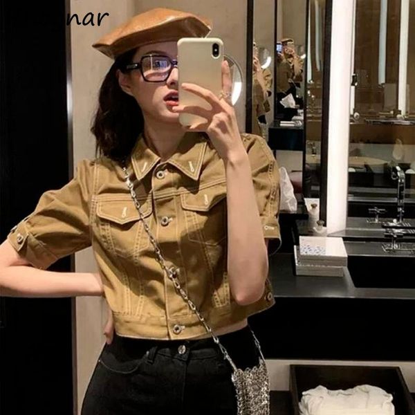 women's jackets women loose vintage aesthetic gentle korean version turn-down collar all-match high-street pockets button chic, Black;brown
women's jackets women loose vintage aesthetic gentle korean version turn-down collar all-match high-street pockets button chic, Black;brown