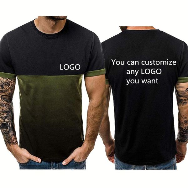 men's t-shirts summer t-shirt any custom logo printing fashion casual trend cotton splicing short sleeve, White;black
men's t-shirts summer t-shirt any custom logo printing fashion casual trend cotton splicing short sleeve, White;black