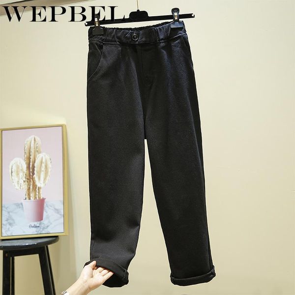 women's jeans wepbel mid waist solid casual pocket washed straight loose long pants, Blue
women's jeans wepbel mid waist solid casual pocket washed straight loose long pants, Blue