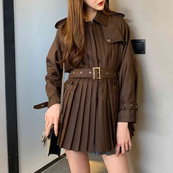 a line green autumn ruched patchwork women's dresses coats lapel collar long sleeve high waist with sashes oversized fashion new, Black;gray
a line green autumn ruched patchwork women's dresses coats lapel collar long sleeve high waist with sashes oversized fashion new, Black;gray