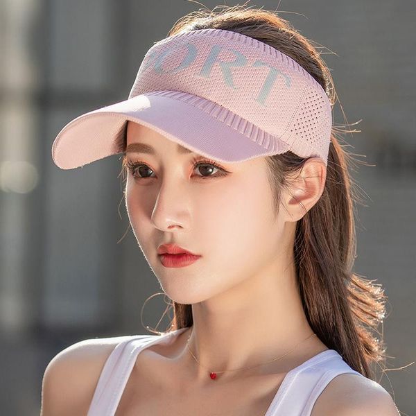 wide brim hats pink sport knitted embroidery st korean english alphabet empty cap running sunshade breathable stripes flexible hat, Blue;gray
wide brim hats pink sport knitted embroidery st korean english alphabet empty cap running sunshade breathable stripes flexible hat, Blue;gray