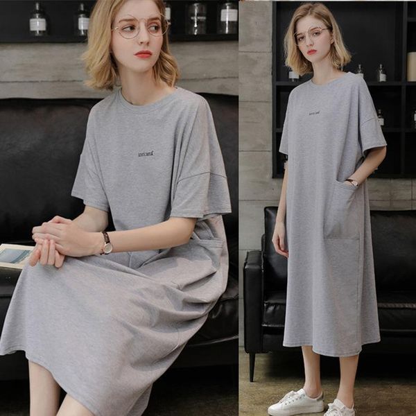 arrival nightgown nightdress summer womens sleepwears cotton sleep shirt loose long night robe dress robes casual home gown, Black;red
arrival nightgown nightdress summer womens sleepwears cotton sleep shirt loose long night robe dress robes casual home gown, Black;red