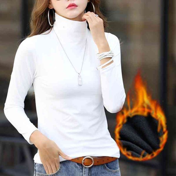 autumn and winter sweater solid color long sleeve turtleneck sweater women pullover padded velvet warm plus size 06, White;black
autumn and winter sweater solid color long sleeve turtleneck sweater women pullover padded velvet warm plus size 06, White;black