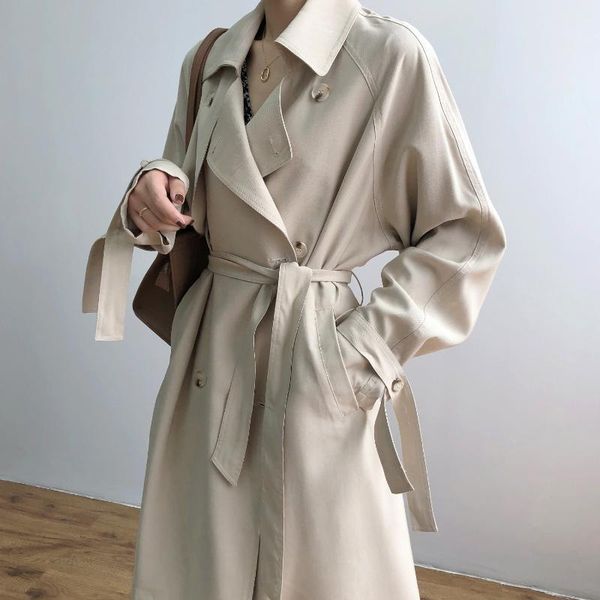 women's trench coats nice women long coat with belt turn down collar casual cotton femme casaco abrigo streetwear, Tan;black
women's trench coats nice women long coat with belt turn down collar casual cotton femme casaco abrigo streetwear, Tan;black