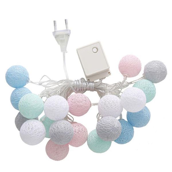 strips promotion eu plug 20 leds cotton ball string lights xmas lover wedding party holiday bedroom decorations fairy lamp galands bat
strips promotion eu plug 20 leds cotton ball string lights xmas lover wedding party holiday bedroom decorations fairy lamp galands bat