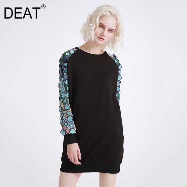 women black big size dot above knee dress o-neck long sleeve loose fit fashion tide spring autumn 3d01688 210421, Black;gray
women black big size dot above knee dress o-neck long sleeve loose fit fashion tide spring autumn 3d01688 210421, Black;gray