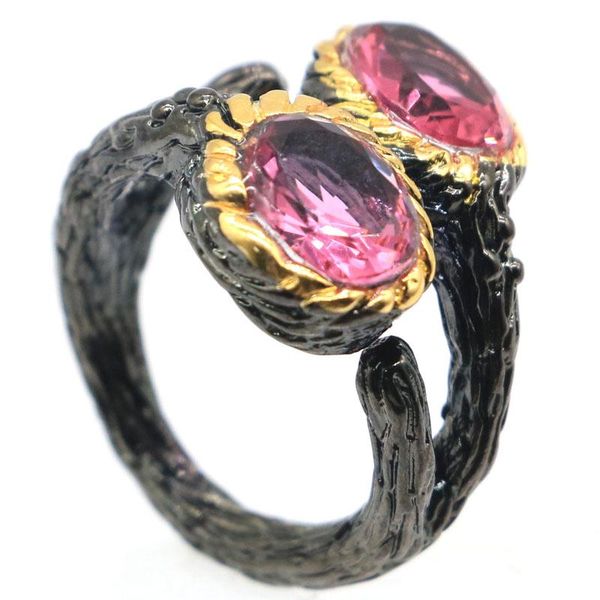 cluster rings 19x17mm sublime antique vintage created pink tourmaline gift for ladies black gold silver, Golden;silver
cluster rings 19x17mm sublime antique vintage created pink tourmaline gift for ladies black gold silver, Golden;silver