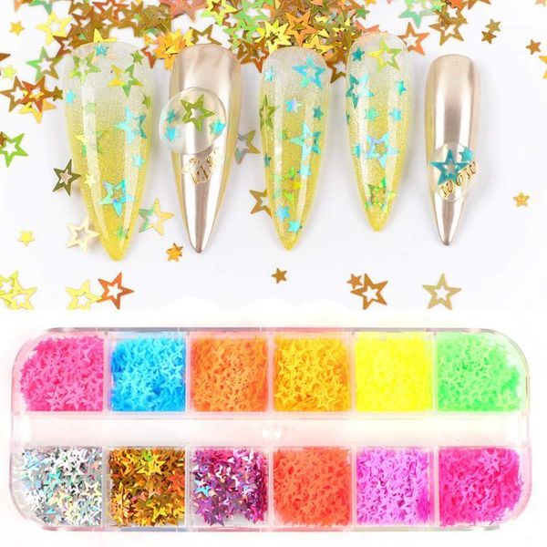 grids holographic nail sequins gold glitter star shape decor laser flakes paillette gel manicure nails art decorations1, Silver;gold 
grids holographic nail sequins gold glitter star shape decor laser flakes paillette gel manicure nails art decorations1, Silver;gold