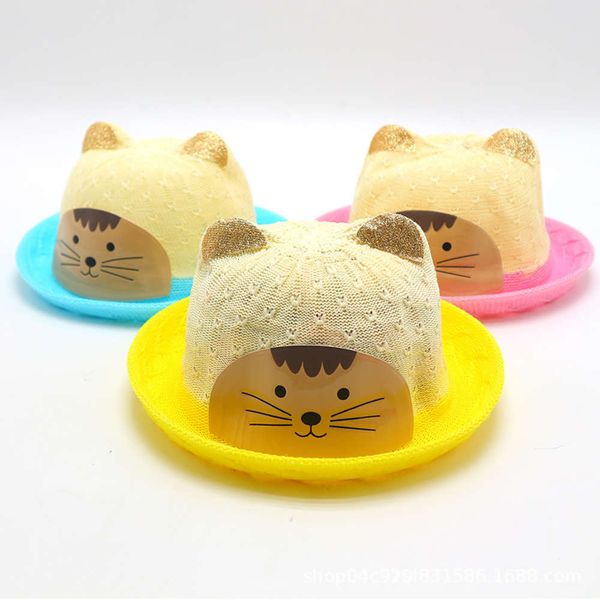 children's hat spring and summer boys' girls' straw sunscreen ultraviolet fisherman's sun beach cool, Yellow
children's hat spring and summer boys' girls' straw sunscreen ultraviolet fisherman's sun beach cool, Yellow