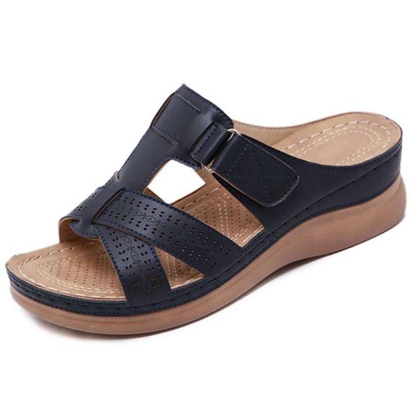 women wedge slippers premium open toe vintage anti-slip casual female platform retro shoes plus size sandals dropship 210928, Black
women wedge slippers premium open toe vintage anti-slip casual female platform retro shoes plus size sandals dropship 210928, Black
