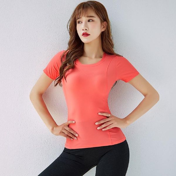 sports gym women short-sleeved yoga breathable round lead training leisure t-shirt workout outfit
sports gym women short-sleeved yoga breathable round lead training leisure t-shirt workout outfit