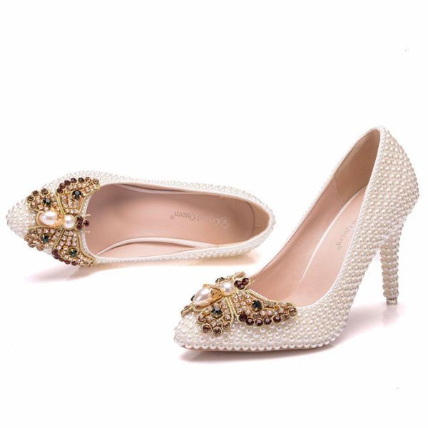 dress shoes women's high heels, crystal queen, beige heels with pearls and rhinestones, for the wedding party. u209, Black
dress shoes women's high heels, crystal queen, beige heels with pearls and rhinestones, for the wedding party. u209, Black