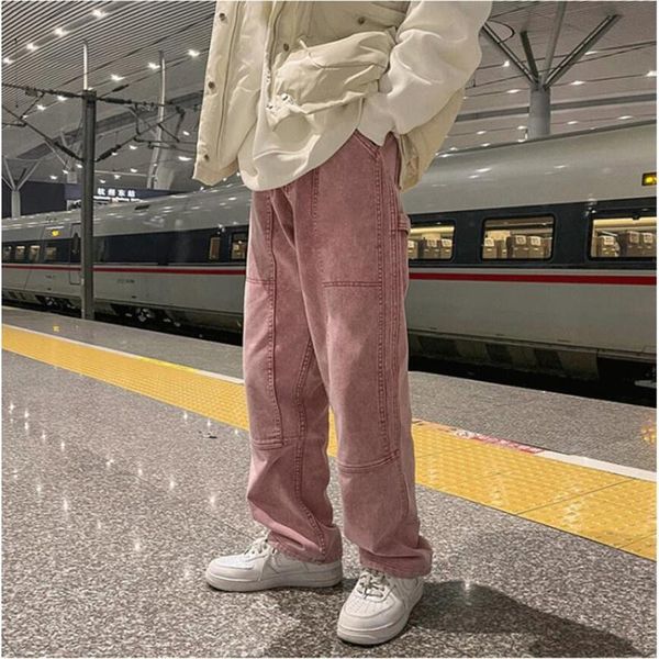 men's jeans 2021 straight harem summer pink/blue korean man lose denim pants streetwear male casual for men solid color s-3xl
men's jeans 2021 straight harem summer pink/blue korean man lose denim pants streetwear male casual for men solid color s-3xl