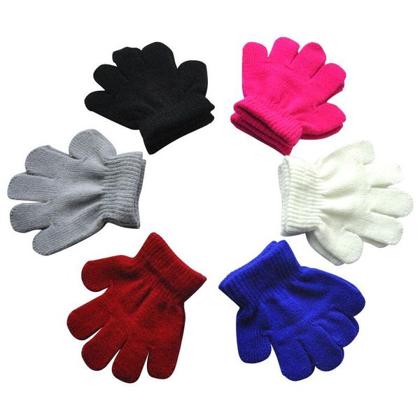 children's mittens winter knitted children gloves solid color boys girls outdoor toddler kids full finger, White
children's mittens winter knitted children gloves solid color boys girls outdoor toddler kids full finger, White