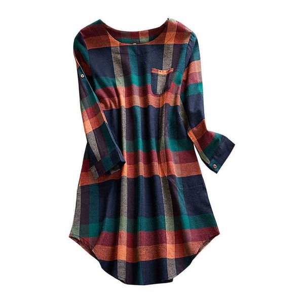 oversized plaid print pocket long sleeve o neck loose fashion dress women casual streetwear beach plus size party dresses 210608, Black;gray
oversized plaid print pocket long sleeve o neck loose fashion dress women casual streetwear beach plus size party dresses 210608, Black;gray