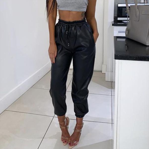 pu faux leather women capri high waist elastic up slim bottoms ladies club trousers pantalon femme, Black;white
pu faux leather women capri high waist elastic up slim bottoms ladies club trousers pantalon femme, Black;white