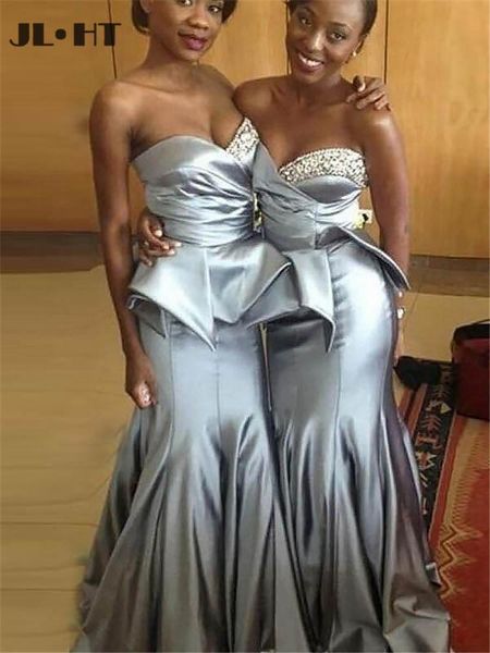 bridesmaid dress elegant mermaid grey wedding party dresses beading long sweetheart hard satin, White;pink
bridesmaid dress elegant mermaid grey wedding party dresses beading long sweetheart hard satin, White;pink