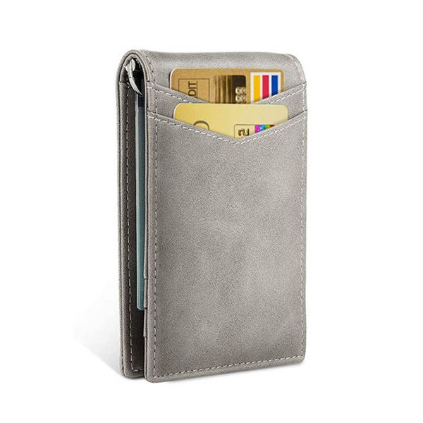 the wallet leather men's wallet creative fashion multi card ultra thin rfid magnetic clip, Black
the wallet leather men's wallet creative fashion multi card ultra thin rfid magnetic clip, Black