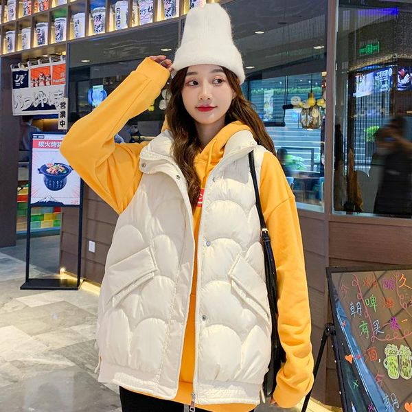 women's vests autumn winter women vest loose cotton white waistcoat female short sleeveless jackets casual woman parkas plus size outer, Black;white
women's vests autumn winter women vest loose cotton white waistcoat female short sleeveless jackets casual woman parkas plus size outer, Black;white