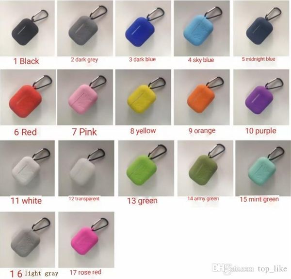 for apple airpods pro case 17 colors three generation silicone protective air pods 3 earphone cases wireless bluetooth headsets covers with
for apple airpods pro case 17 colors three generation silicone protective air pods 3 earphone cases wireless bluetooth headsets covers with
