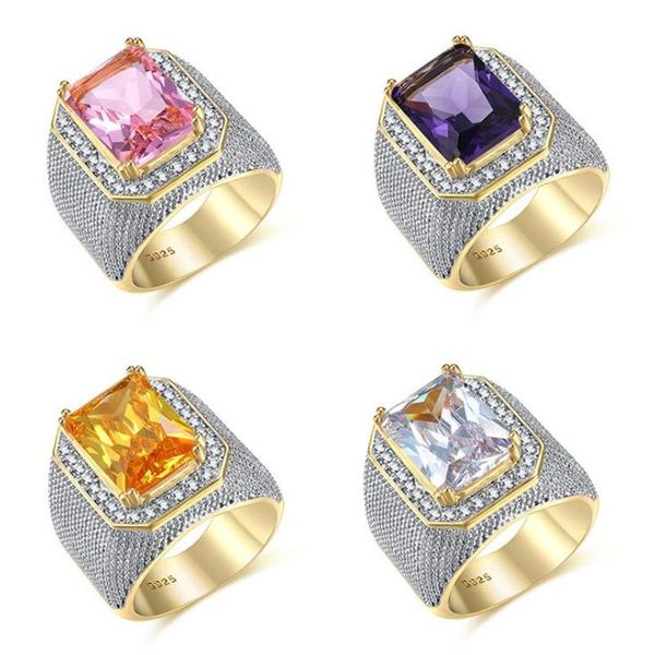 wedding rings rulalei hip hop vintage fashion jewelry 925 sterling silver&gold fill princess cut white cubic zircon promise ring for m, Slivery;golden
wedding rings rulalei hip hop vintage fashion jewelry 925 sterling silver&gold fill princess cut white cubic zircon promise ring for m, Slivery;golden