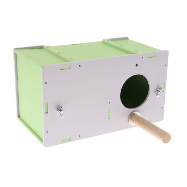 wood pet bird breeding box incubator parrot cages accessories home with station sticks and screws
wood pet bird breeding box incubator parrot cages accessories home with station sticks and screws