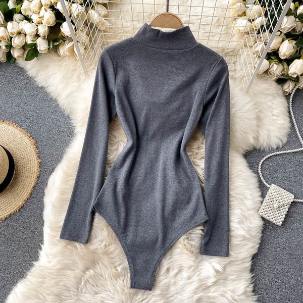 foamlina women knitted bodysuits 2021 autumn club outfits zip-up stand collar long sleeve hollow out slim body rompers, Black;white
foamlina women knitted bodysuits 2021 autumn club outfits zip-up stand collar long sleeve hollow out slim body rompers, Black;white