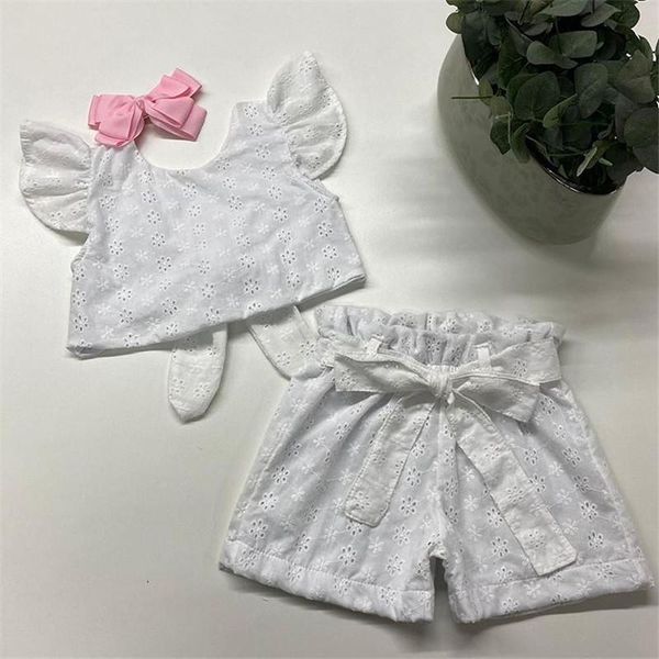 clothing sets summer born baby girls clothes set bow knot hollow t shirt stripe shorts pants 2021 toddlers holiday outfits, White
clothing sets summer born baby girls clothes set bow knot hollow t shirt stripe shorts pants 2021 toddlers holiday outfits, White