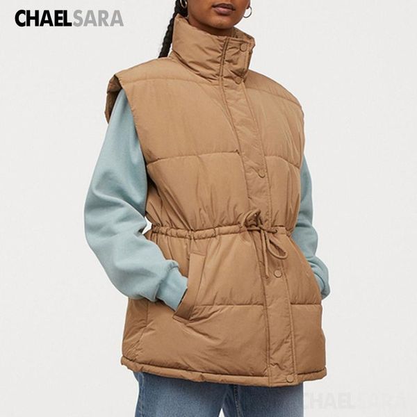 women's vests winter vest jacket women casual khaki sleeveless thick parka coat female warm overcoat, Black;white
women's vests winter vest jacket women casual khaki sleeveless thick parka coat female warm overcoat, Black;white