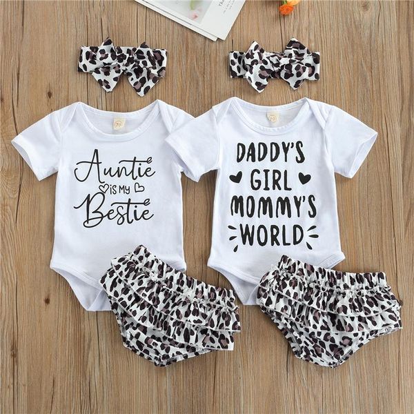 clothing sets baby girls summer outfits short sleeve letter print romper + leopard bloomers headband 3 piece set for 0-18 months, White
clothing sets baby girls summer outfits short sleeve letter print romper + leopard bloomers headband 3 piece set for 0-18 months, White