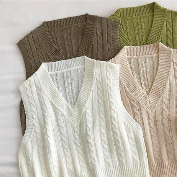 women's vests women short knitted sweater sleeveless loose vest ladies v-neck pullover tank waistcoat female coats, Black;white
women's vests women short knitted sweater sleeveless loose vest ladies v-neck pullover tank waistcoat female coats, Black;white