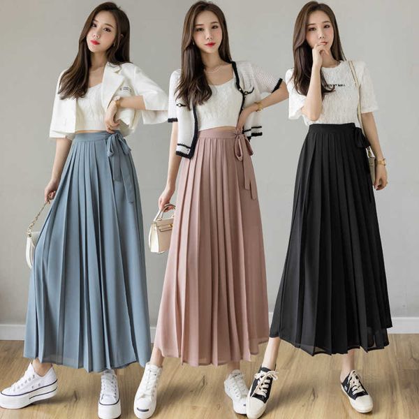 and summer spring 2021 korean pleated chiffon pants large elastic waist casual pants skirt, Black;gray
and summer spring 2021 korean pleated chiffon pants large elastic waist casual pants skirt, Black;gray