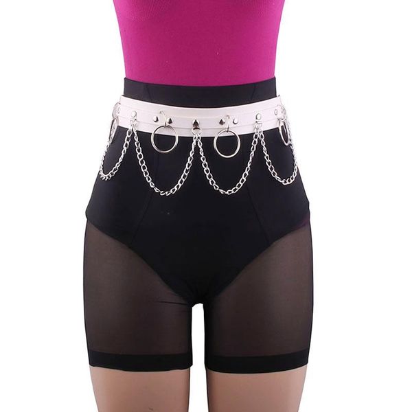 belts harajuku punk style decorative restraint goth belt exaggerated wide chain rivet metal waist show decoration, Black;brown
belts harajuku punk style decorative restraint goth belt exaggerated wide chain rivet metal waist show decoration, Black;brown