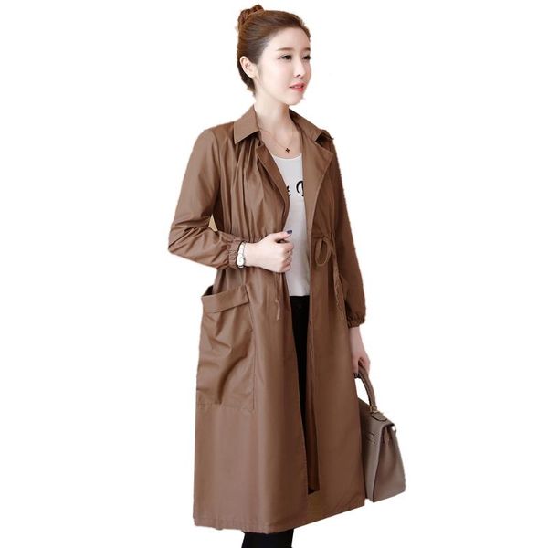 women's trench coats autumn casual windbreaker coat turndown collar overcoat outerwear solid color drawstring slim plus size, Tan;black
women's trench coats autumn casual windbreaker coat turndown collar overcoat outerwear solid color drawstring slim plus size, Tan;black