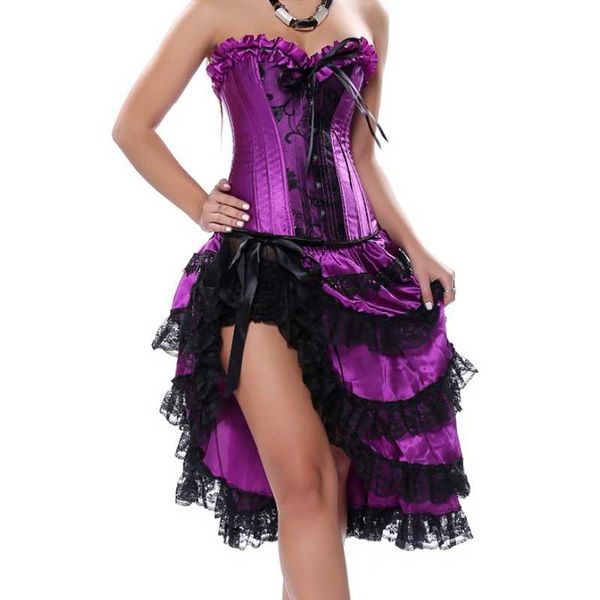 bustiers & corsets gothic corset dress burlesque overbust purple dancer bustier lingerie showgirl with layed skirt summer clubwear, Black;white
bustiers & corsets gothic corset dress burlesque overbust purple dancer bustier lingerie showgirl with layed skirt summer clubwear, Black;white