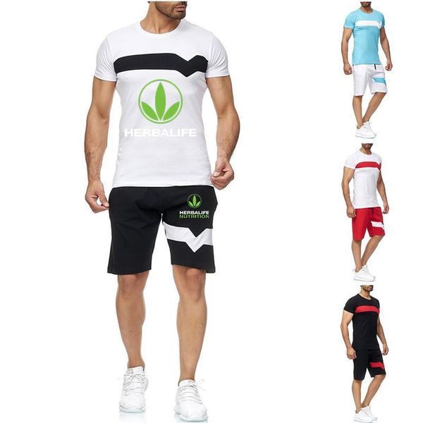 men's tracksuits herbalife nutrition 2021 summer men t-shirt shorts short-sleeved suit sportswear fashion sports pants man running, Gray
men's tracksuits herbalife nutrition 2021 summer men t-shirt shorts short-sleeved suit sportswear fashion sports pants man running, Gray