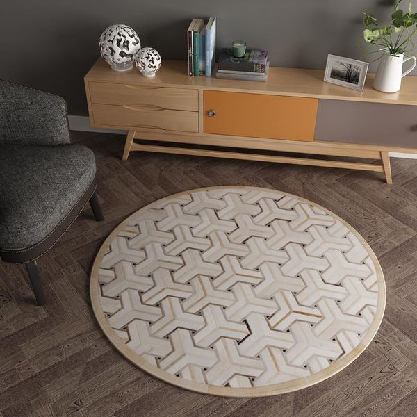 hand stitching cowhide round carpets geometric large carpet bedroom bedside area rugs computer chair antislip mats floor mat
hand stitching cowhide round carpets geometric large carpet bedroom bedside area rugs computer chair antislip mats floor mat