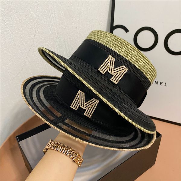 gold mesh flat women's summer british drilling standard sun shade straw hat, Yellow
gold mesh flat women's summer british drilling standard sun shade straw hat, Yellow