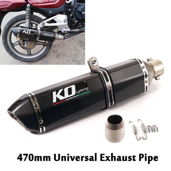 motorcycle exhaust system 470mm universal muffler pipe baffle removable db killer stainless steel 38-51mm slip on modified atv
motorcycle exhaust system 470mm universal muffler pipe baffle removable db killer stainless steel 38-51mm slip on modified atv