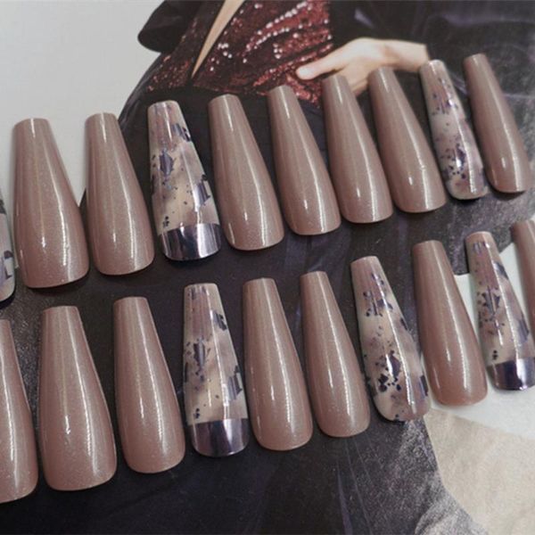 24/30pcs est french fake nails detachable long coffin leopard professional artificial false full cover nail art tip, Red;gold
24/30pcs est french fake nails detachable long coffin leopard professional artificial false full cover nail art tip, Red;gold