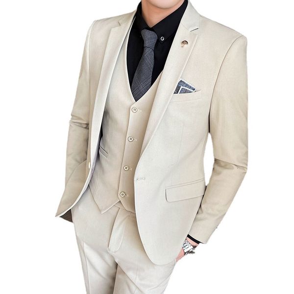 men's suits & blazers three piece suit, jacket, vest and trousers, famous brand, boutique, fashion, solid color, thin, formal, groom, w, White;black
men's suits & blazers three piece suit, jacket, vest and trousers, famous brand, boutique, fashion, solid color, thin, formal, groom, w, White;black