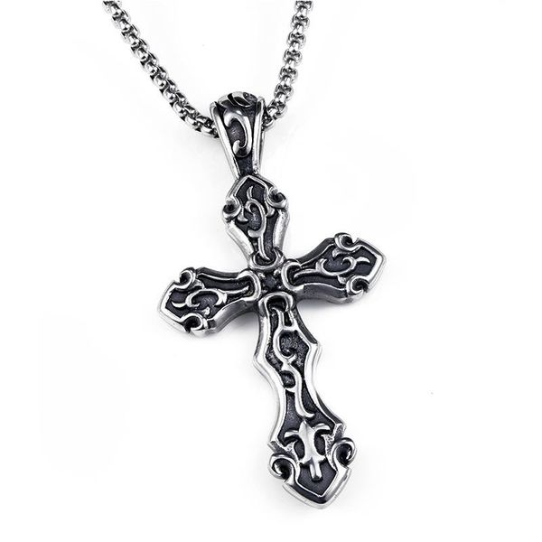 pendant necklaces cross necklace gothic titanium steel hip hop punk jewelry for men women kpop party girls gift, Silver
pendant necklaces cross necklace gothic titanium steel hip hop punk jewelry for men women kpop party girls gift, Silver